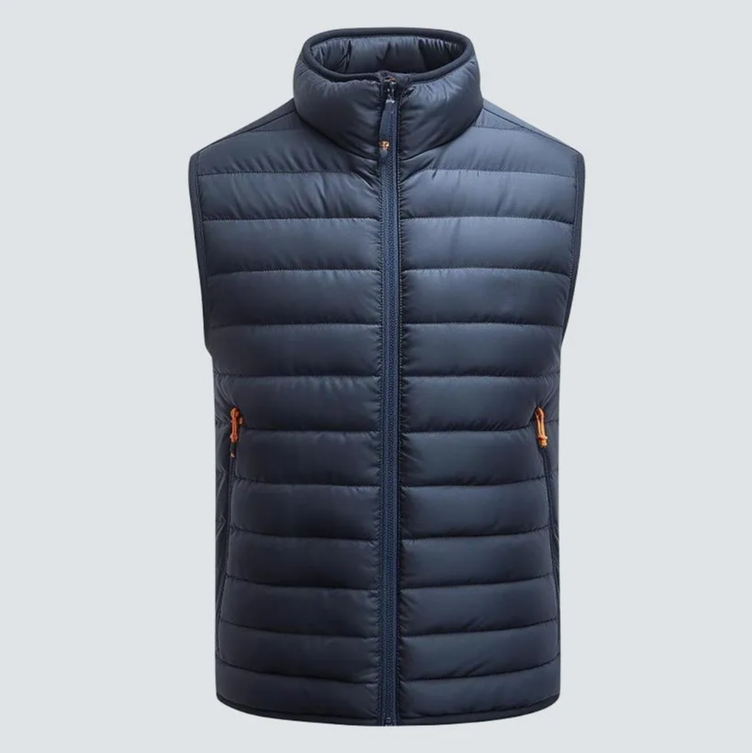 Stylish Men's Lightweight Waterproof Winter Jacket – Warm Outdoor Bodywarmer Vest